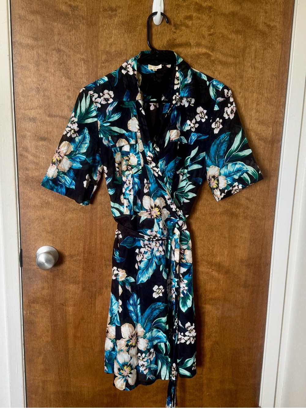 DVF Silk Floral Wrap Dress Size S